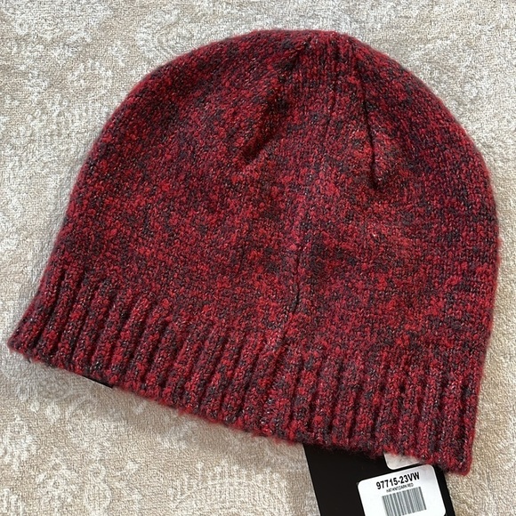 Brand New Harley-Davidson Motorcycles Knit Ribbed Beanie Hat Marbled Dark Red - Picture 6 of 13